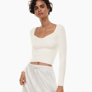 Wilfred Tuscany Sweetheart Sweater in Light Birch, Size XS